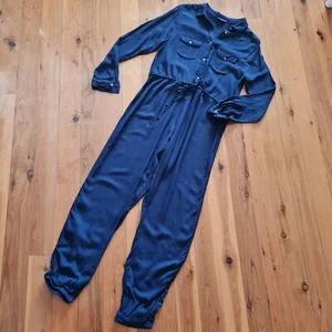 Women's size S 'COTTON ON' Gorgeous navy long sleeve cotton jumpsuit- EUC - Picture 1 of 5