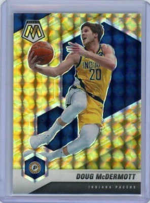 2020-21 Panini Mosaic Doug McDermott Indiana Pacers Yellow Reactive Prizm #150 - Image 1 of 2