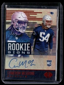 2021 ILLUSIONS ROOKIE SIGNS AUTO CAMERON MCGRONE PATRIOTS - Picture 1 of 1