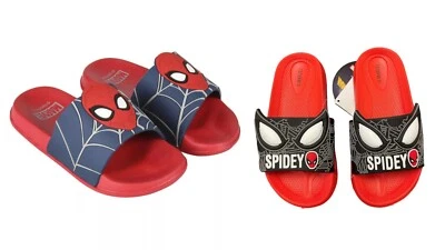 Spiderman Badeschlappen 3 D Badeschuhe Latschen Größen: 25/26 27/28 29/30 31/32 - Bild 1 von 4