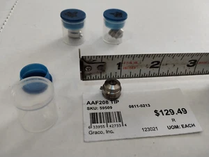 GTIPS 208 OEM AAF208 Geniuine GRACO PUNTAS ASISTIDAS POR AIRE Nuevo EE. UU. Merkur Cabeza Plana - Imagen 1 de 2