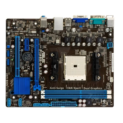 ASUS F1A55-M LX3 AMD A55 DDR3 Socket FM1 Micro ATX Motherboard - Image 1 of 2