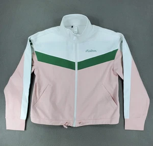 Adidas Damen Größe XS Ultimate365 Twistknit Jacke Malbon Logo Pink Color Block - Bild 1 von 8