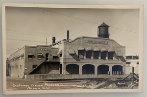 CORONA California RPPC Vintage Riverside Co EXCHANGE LEMON COMPANY - Bild 1 von 2