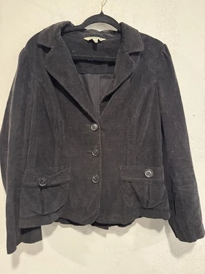 Chaqueta Blazer St. John’s Bay Para Mujer Negra Pana Elastizada Talla Grande Foto 1 de 4