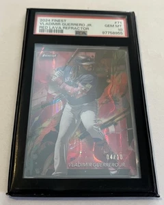 Vladimir Guerrero Jr., 2024 Topps Finest, #71, RED LAVA REFRACTOR, 04/10, PSA 10 - Bild 1 von 5
