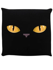 Cushion Curious Kitten Black 40x40cm - Picture 1 of 1