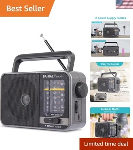 Tragbares Radio AM FM, Transistorradio, Steckwand- oder Batterieradio - Bild 1 von 9