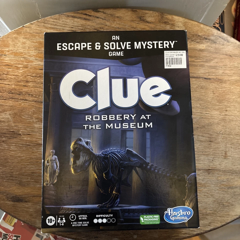 Clue Board Game Robbery at The Museum, Escape Room Game, Murder Mystery Games... - Image 1 of 1