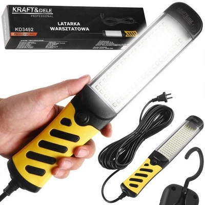 Lampada LED da Officina 120 LED 230V con Cavo 10m, Magnete e Gancio 360° - Immagine 1 di 4