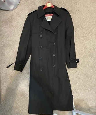 ABRIGO LONDRES NIEBLA AZUL MARINO DESMONTABLE PIEL SINTÉTICA Foto 1 de 4