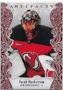 2025-26 UPPER DECK ARTIFACTS RUBY RED GOALIES Jacob Markstrom 424/599 - Picture 1 of 2