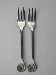 2 Towle Living Collection 18/10 Stainless Forks - Three Prong Sea Food Cocktail - Bild 1 von 6