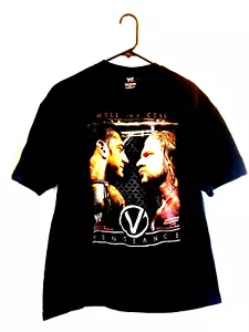 Vtg 2005 WWE WWF Hell in a Cell Triple H Batista Shirt Size XL RARE Hard to Find - Picture 1 of 9
