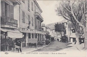 FRANCE COTE D’AZUR LA TURBIE ROUTE TO MONTE CARLO  POSTCARD - Picture 1 of 2