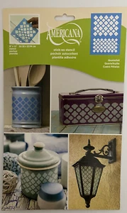 Plantilla adhesiva DecoArt Americana diseño de cuatro hojas 8" x 11" reutilizable flexible - Imagen 1 de 3