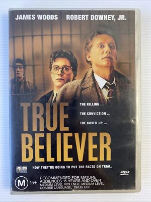 True Believer (DVD, 1988) - James Woods , Robert Downey Jr - VGC Region 4 - image 1 of 4