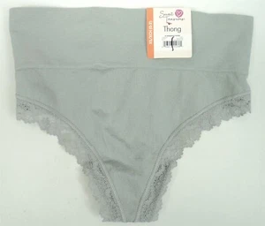 Secret Treasures Women's Sexy Lace Wideband Gray Thong - XS (0-2) - New w/ Tag - Picture 1 of 2