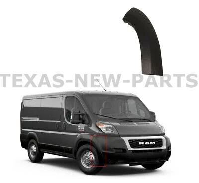 Fits 2019-2022 Ram ProMaster Right Front Bumper Flare Molding End Cap Trim R Foto 1 de 4
