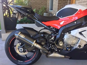 BMW S1000RR 2017 Carbon oval Carbon outlet Road Legal Performance Exhaust pipe - Picture 1 of 11