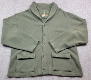 Orvis Sweater Womens Large Green Button Cardigan Outdoor Casual Heavy Knit - Picture 1 of 11