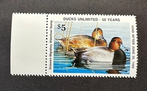WTDstamps - 1987 DELAWARE - Lot3 - State Duck Stamp - Mint OG NH - Picture 1 of 2