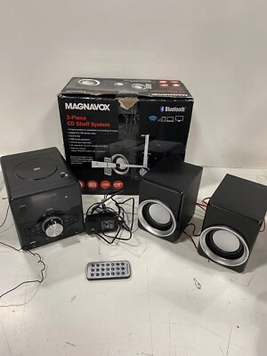 Magnavox MM442 CD Shelf System - Black - Image 1 of 4