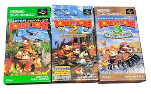 30% OFF Super Donkey Kong Country 1 2 3 - Nintendo Super Famicom SFC NTSC-J Good - Picture 1 of 2