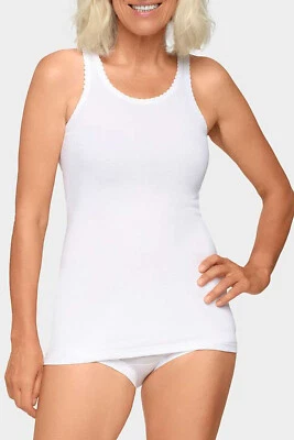 3er und 5er Sparpack Conta Unterhemd extra lang Feinripp Achselhemd Muschelkante - Bild 1 von 3