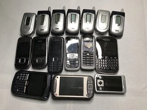 Lot 16x Vintage MoBile Phone NOKIA LG Sony Ericsson BlackBerry - For Part - Photo 1/4