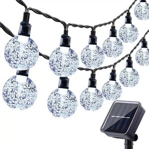 100LEDS Solar Led String Lights Retro Bulb Garden Fairy Ball Hangin Outdoor Lamp - Picture 1 of 12