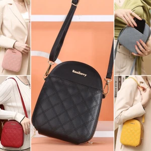 Women Small Leather Messenger Cross Body Ladies Handbag Bag Shoulder Purse Gift - Picture 1 of 39