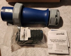 Leviton 3100P6WLEV, LEV-Serie Kaltgerätestecker und Hülsenstecker, 100 Amp, 250 Volt 3-phasig - Bild 1 von 3