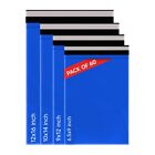 60 x Blue Mailing Bags Mixed Sizes Postage Bag for Clothes Seal Seal Envelopes