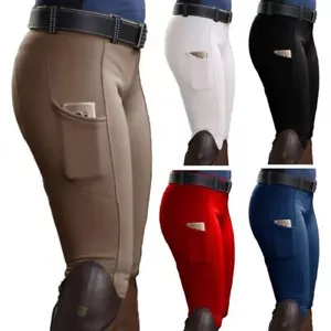 Full Seat Equestrian Breeches Horse Riding Tights Hip Lift Equestrian Pants - Picture 1 of 45