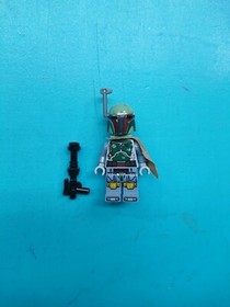 Lego Star Wars Minifigure Bounty Hunter Boba Fett Jetpack, Blaster 75137 75243!