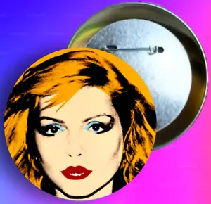 Blondie Photo 80s Music Pins Punk Rock Pins New Wave Pins Andy Warhol Art Pin - Picture 1 of 2