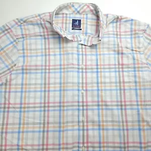 XL Johnnie O Shirt Mens Plaid Towers Prep Formance Beach Button Down Shirt - Picture 1 of 6