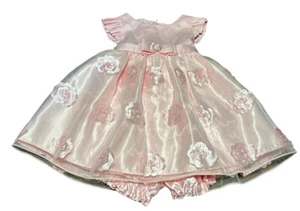 NWOT Princess Faith Pink Dress w/Bloomers Sz 18 Months Silky Special Occasion - Picture 1 of 7