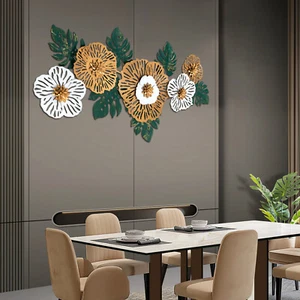 Decoración de Pared 3D en Forma de Flor para Sofá Fondo Hierro Colgante Decoración - Imagen 1 de 14