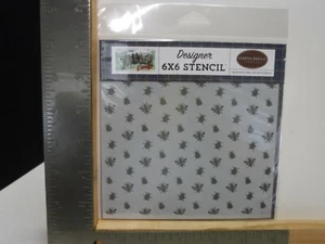 CARTA BELLA PAPER DESIGNER 6X6 NATURE BUGS STENCIL NEW A26927 - Picture 1 of 1