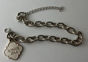 PARTYLITE 2014 Bonus Charm Braclet Silver in Color - Picture 1 of 5