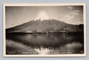 Cartolina RPPC Vulcano Repubblica del Cile Lago Todos Santos Vlocan Osorno - Foto 1 di 2