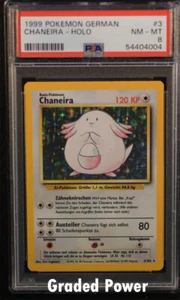 Base Set Unlimited German Chansey GERMAN PSA 8 HOLO (4004) 3/102 Pokemon - Picture 1 of 1