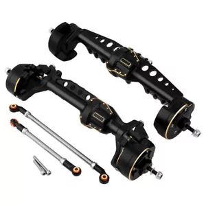 Brass + Metal Front Rear Portal Axles for 1/10 RC Crawler Car Axial SCX10 III - Picture 1 of 7