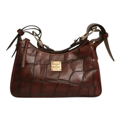 Bolso de Mano Dooney & Bourke Baguette Marrón Auténtico Certificado Suavemente Amado Foto 1 de 4