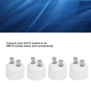 4PCS GU10 Zu MR16 Adaptersockel Wärmebeständiger Lampenhalter Konverter Für FS - Bild 1 von 24