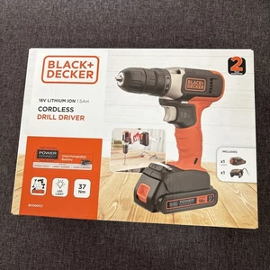 BLACK+DECKER BCD001C1 Akku Bohrschrauber Akkuschrauber 18V - 1,5Ah NEU - OVP - Bild 1 von 4