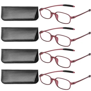 4 Packs Computer Reading Glasses 4.0 Blue Light Blocking UV Protection Women ... - Picture 1 of 6