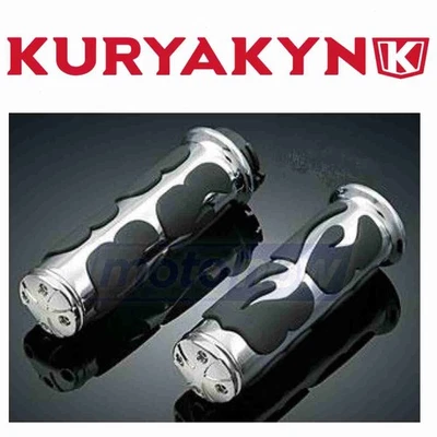 Kuryakyn ISO Flame Grips for 2008-2020 Harley Davidson FLHR Road King - ek Foto 1 de 4